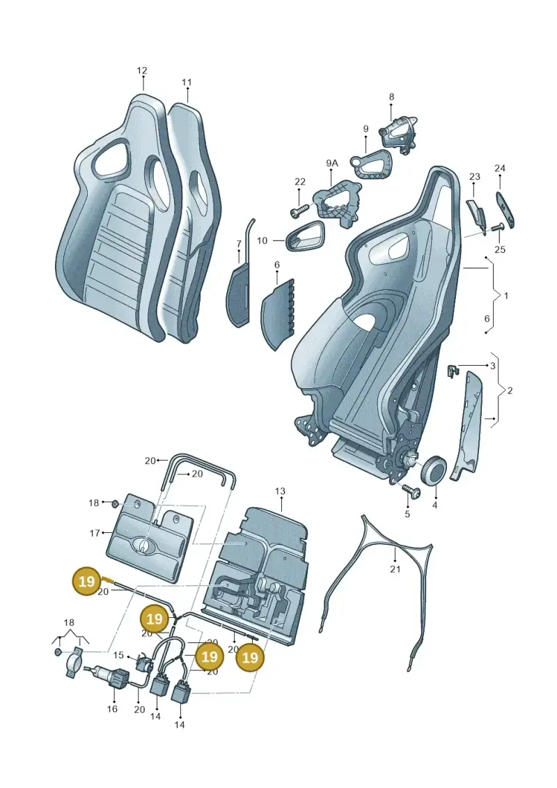 8E0898025B — Audi R8 qu. 5.2 (2012-2015) diagram 605881550, position 19