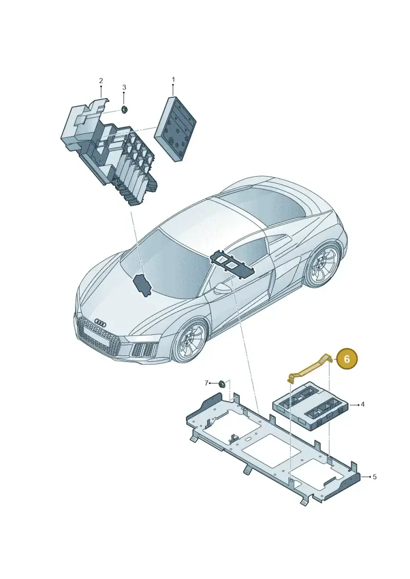 8E0907354 — Audi R8 Spyder (2015-2024) diagram 872907020, position 6