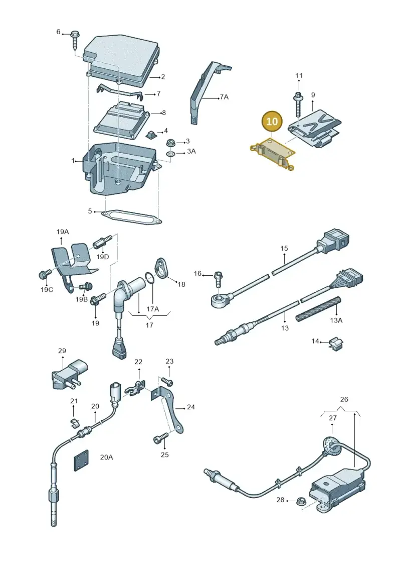8E0907500H — Audi A4/S4 Cabrio./qu. 07> (2006-) diagram 249906100, position 10