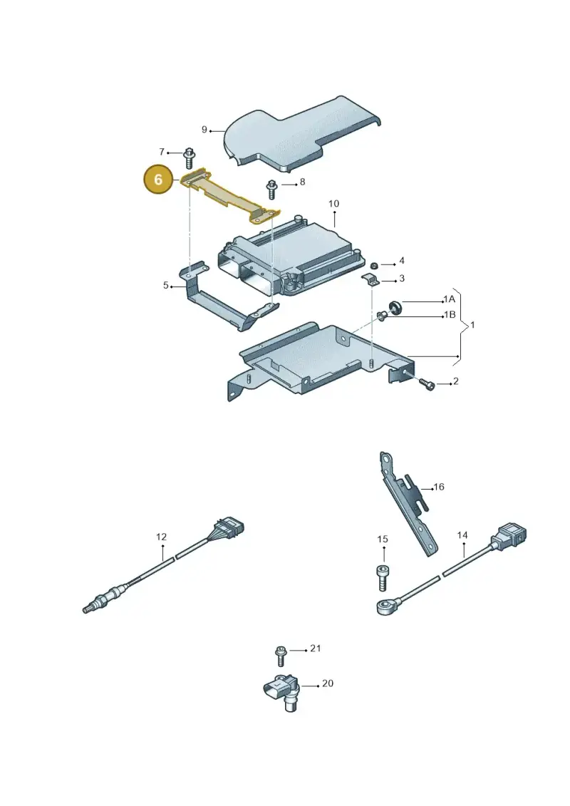 8E0907500J — Audi R8 qu. 5.2 (2012-2015) diagram 618906050, position 6