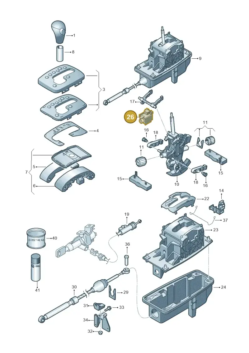 8E0927353B — Audi A4           "CN."06> (2005-) diagram 249713200, position 26