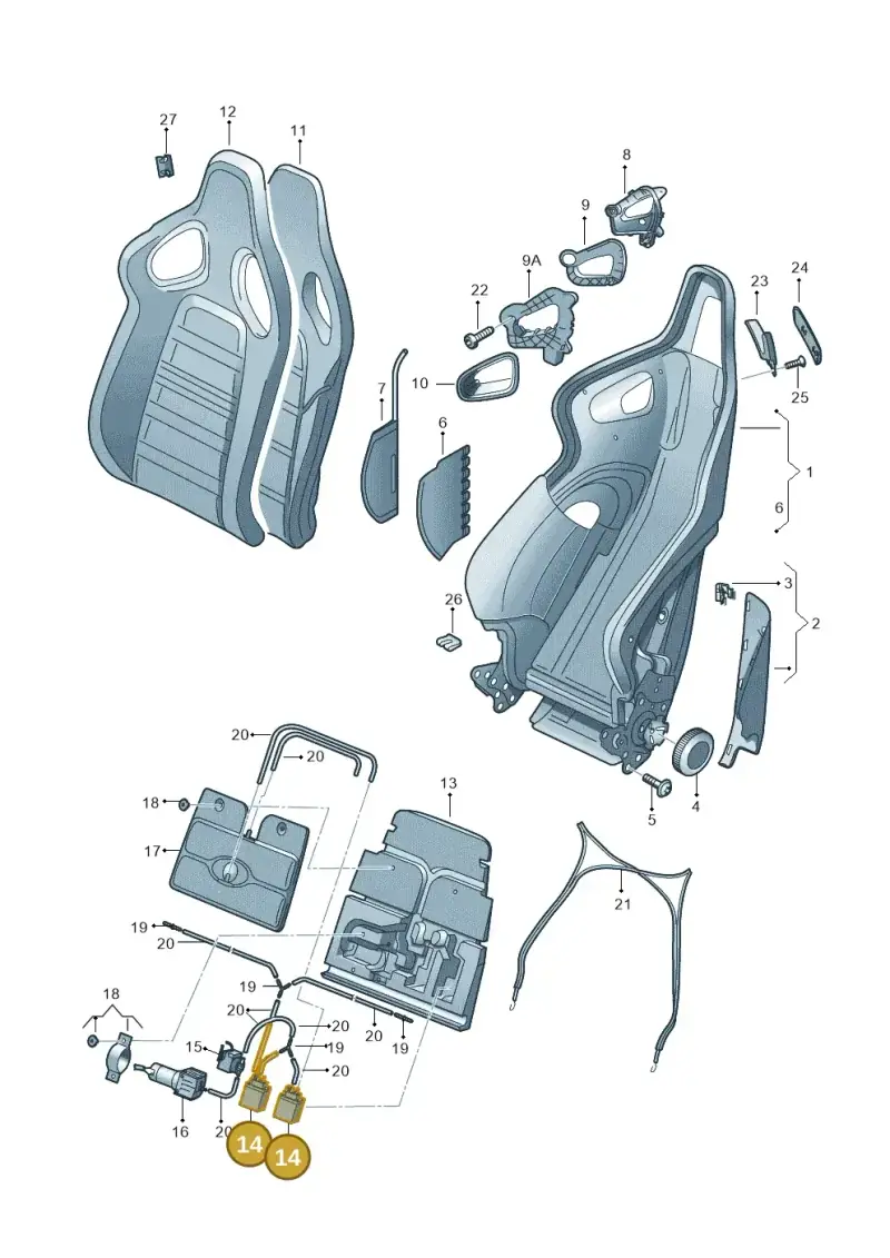 8E0959267 — Audi RS5 Cabrio (2012-2015) diagram 759881550, position 14