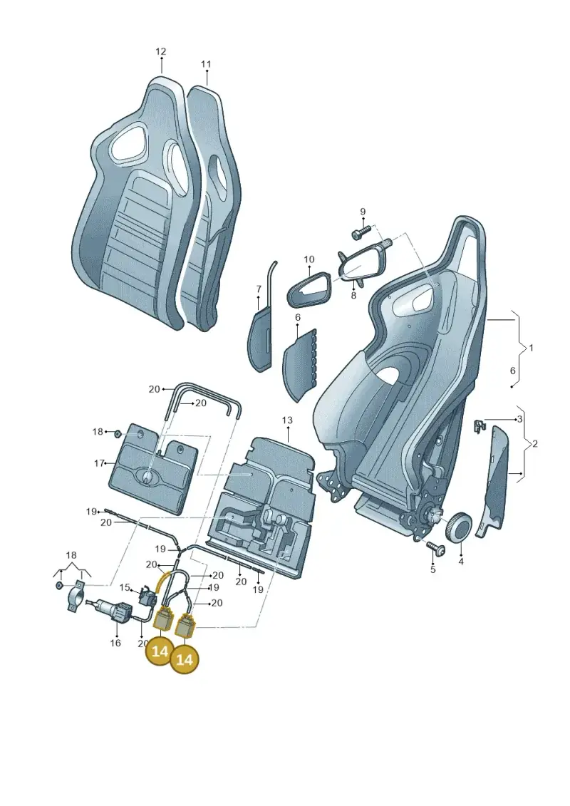 8E0959267 — Audi RS4 Av. qu. 4.2 (2012-2015) diagram 473881550, position 14