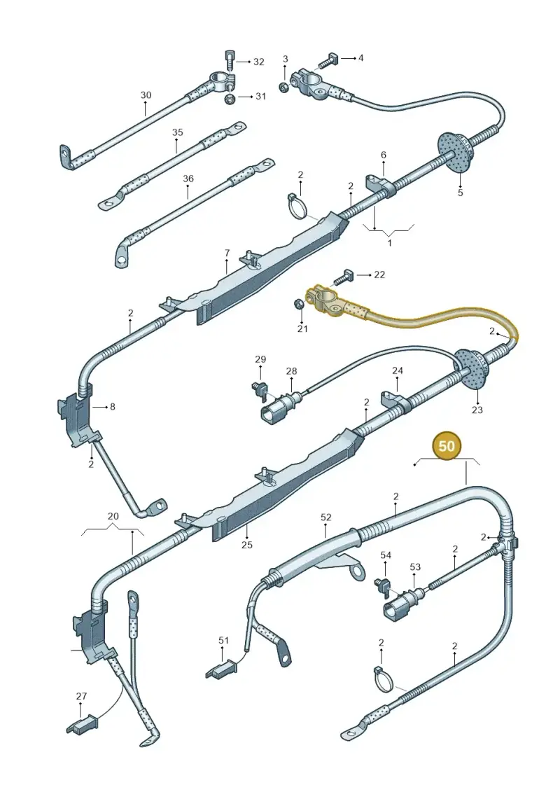 8E0971349F — Audi A4/S4/Av./qu.     05> (2005-) diagram 249971650, position 50