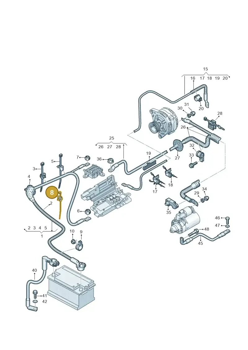 8E0971818 — Audi R8 qu. 5.2 (2012-2015) diagram 618972000, position 8