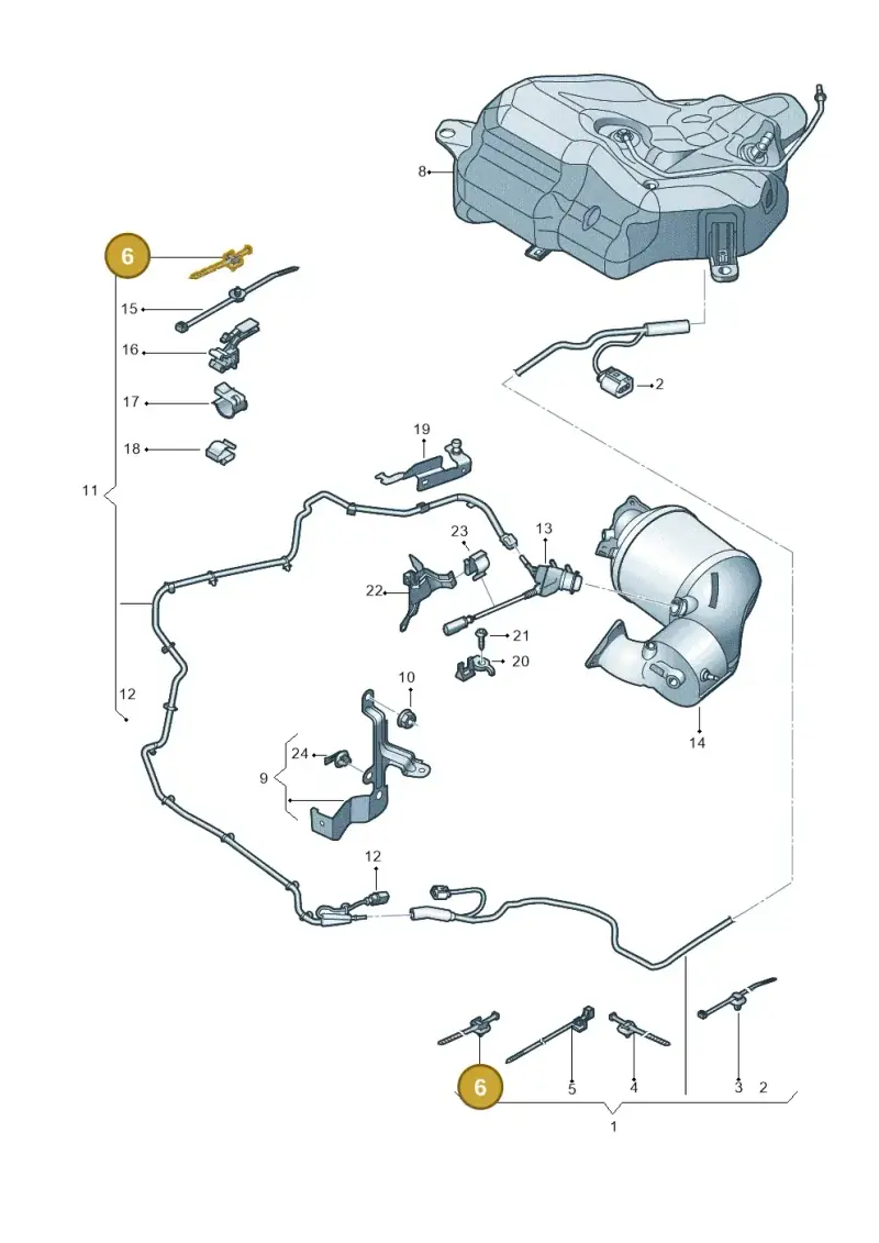 8E0971818 — Audi Q5 qu. 2.0 TDI (2012-2017) diagram 798201360, position 6
