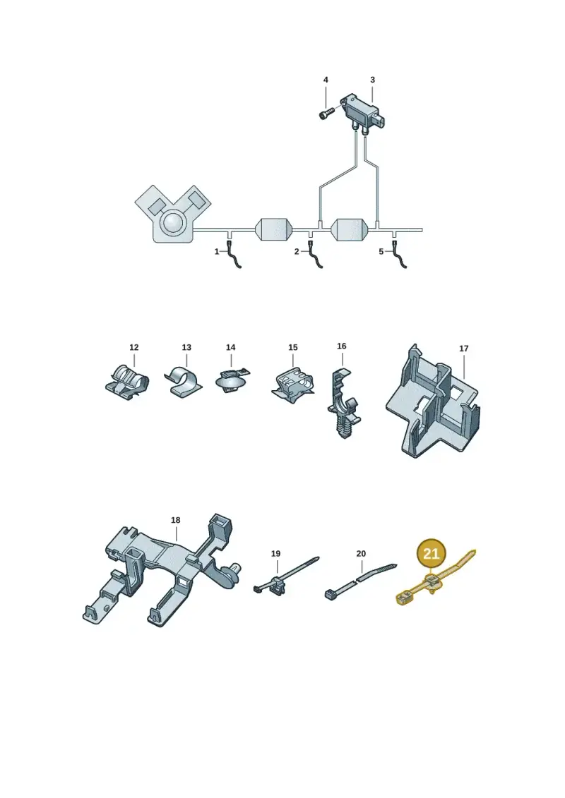 8E0971818B — Audi RS5 Sportback (2017-) diagram 847906004, position 21