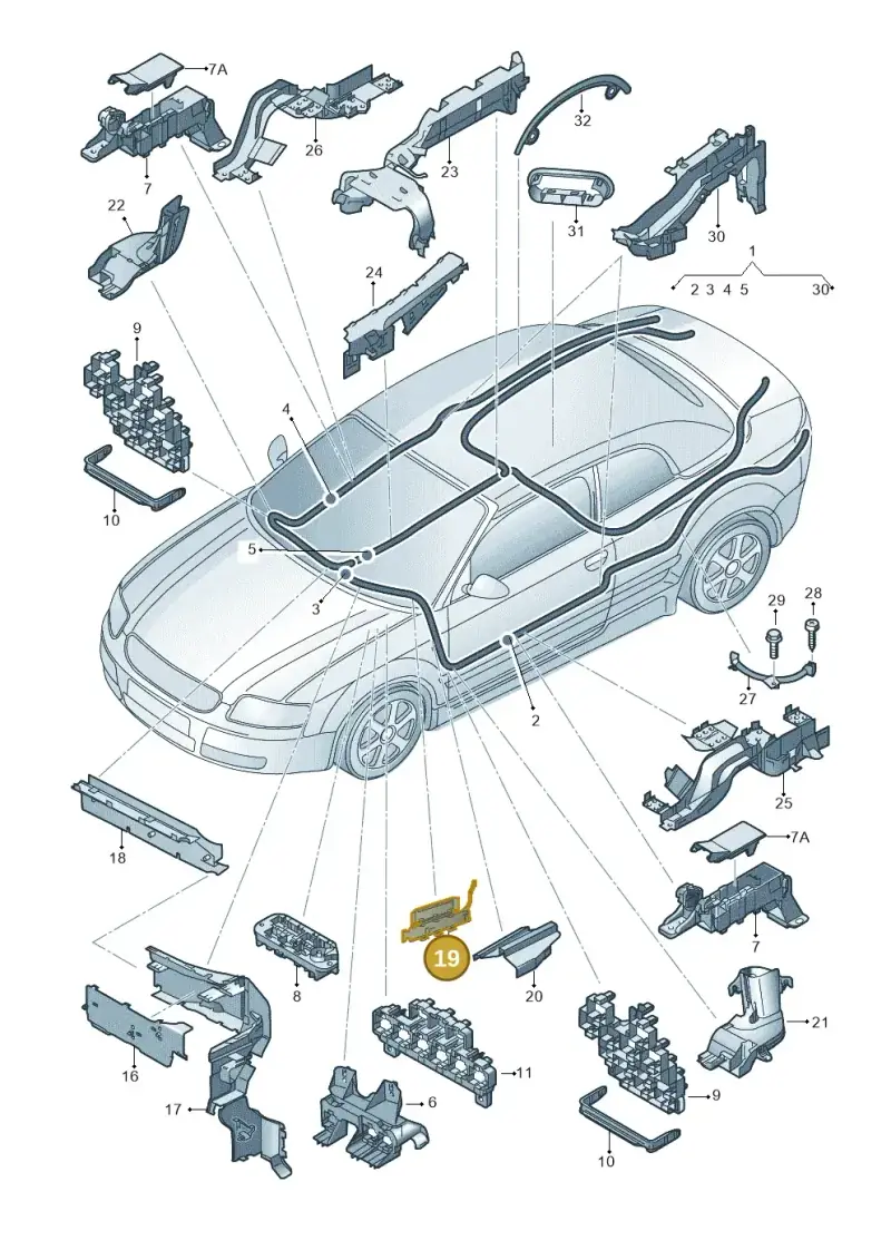 8E0971824P — Audi RS4 Cabrio qu.    08> (2007-) diagram 273972800, position 19