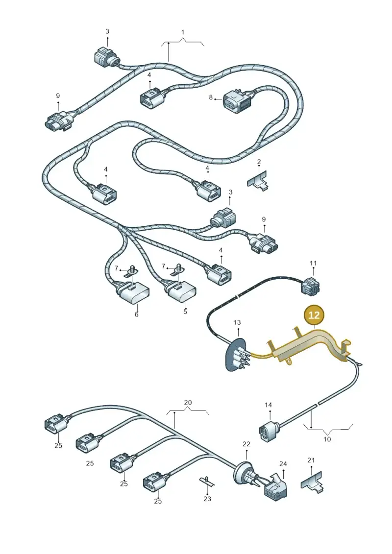 8E0971824Q — Audi RS4 Cabrio qu.    08> (2007-) diagram 249972400, position 12