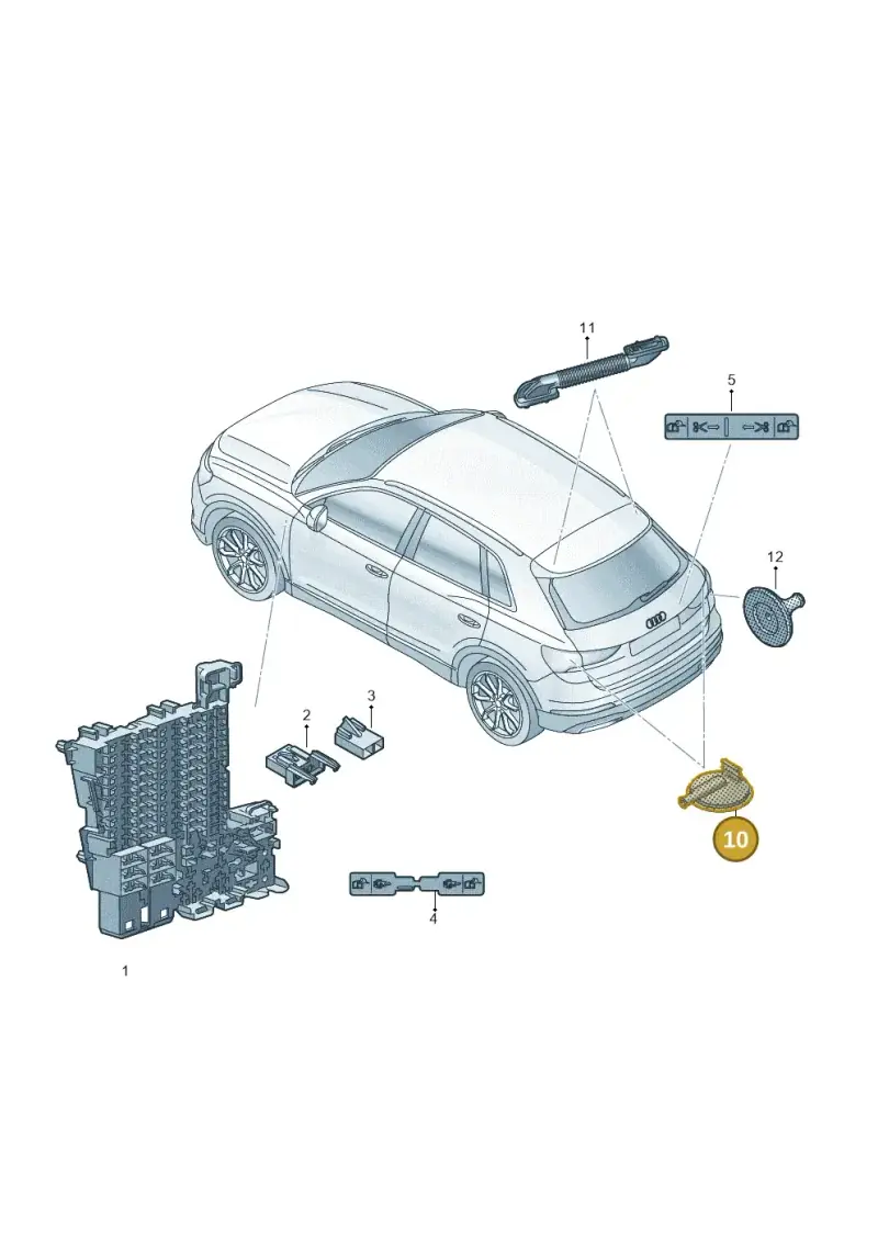 8E0971841F — Audi Q4 Sportback (2021-2022) diagram 89a971810, position 10