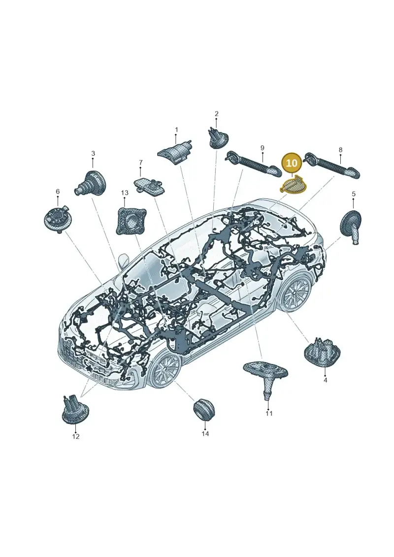 8E0971841F — Audi A5 Limo 2.0 (2024-) diagram 8wh971815, position 10