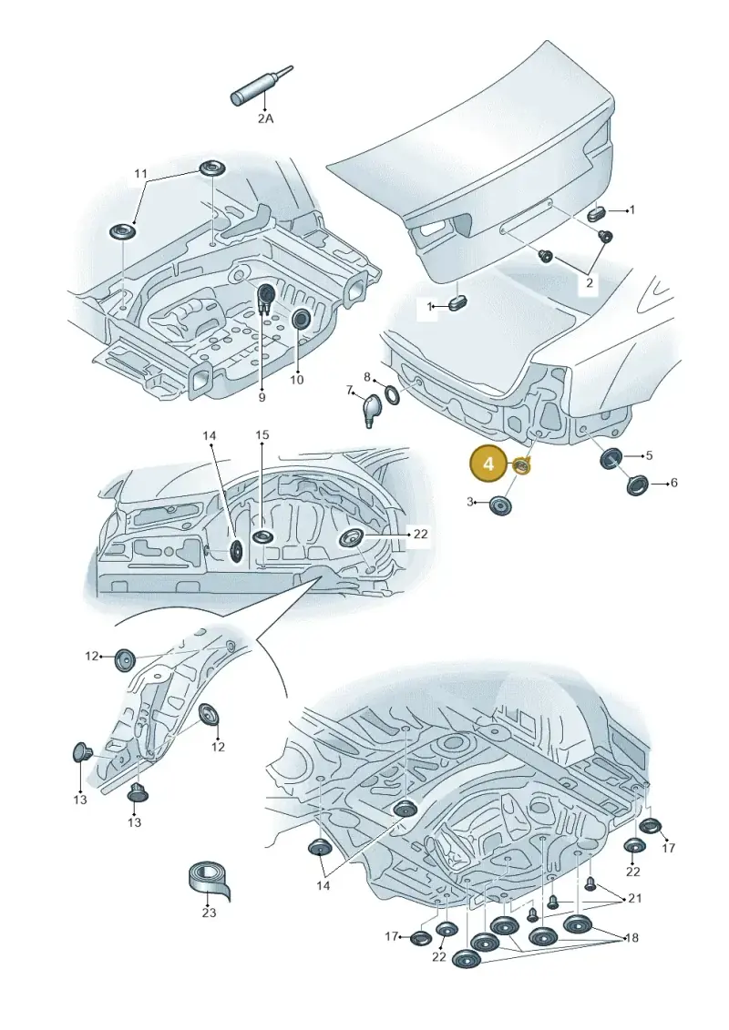 8E0971841H — Audi A6 qu. 3.0 tdi (2014-2018) diagram 717803360, position 4