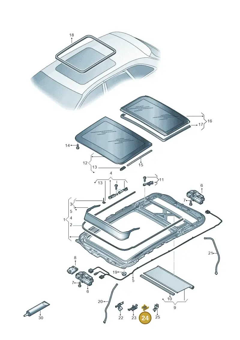 8E0971848R — Audi RS4 Avant (2017-) diagram 849877100, position 24