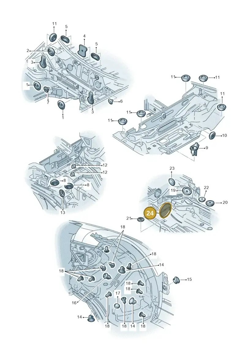 8E0971904 — Audi A6 2.7 TDI (2008-2011) diagram 448803350, position 24