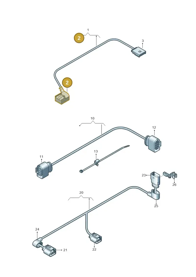 8E0972112A — Audi A3 Sportback (2016-2020) diagram 728972300, position 2