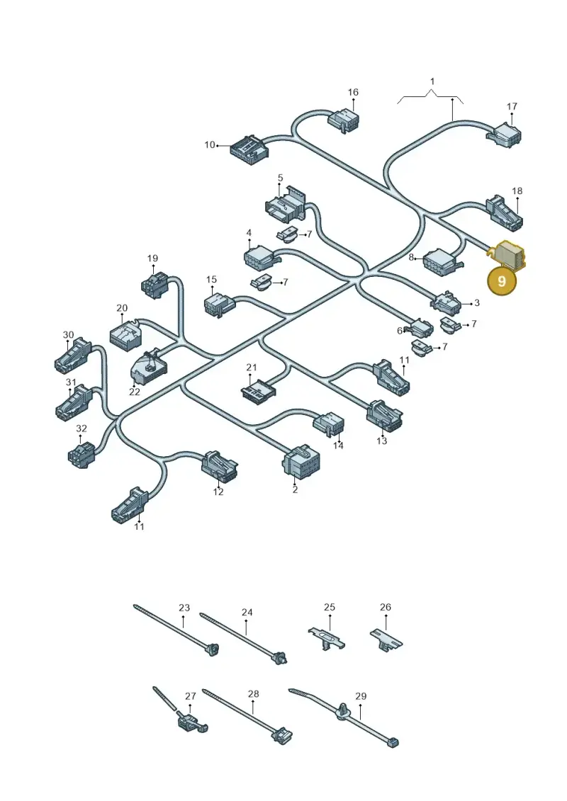 8E0972112A — Audi RS4 Avant (2017-) diagram 849972150, position 9