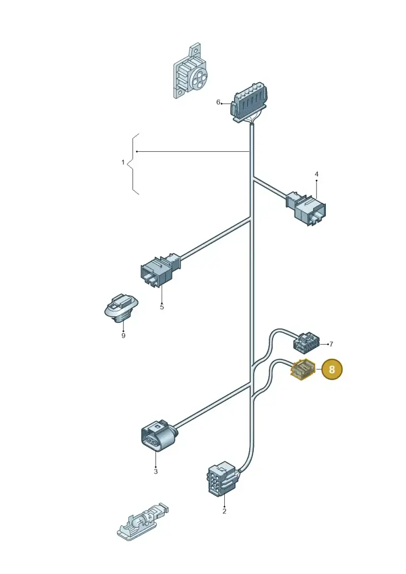 8E0972126 — Audi RS3 Limousine (2017-2020) diagram 890972100, position 8