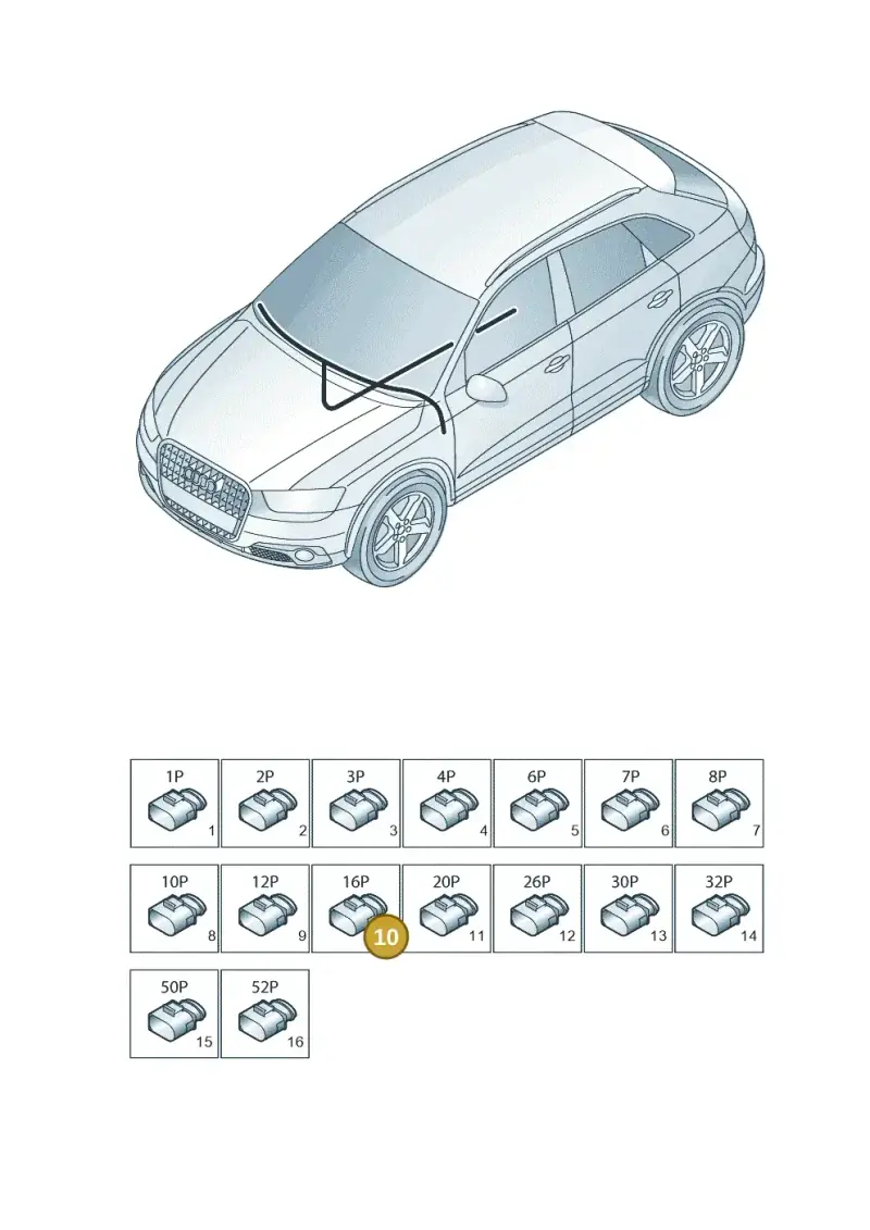 8E0972416A — Audi Q3 1.4 (2016-) diagram 728971820, position 10