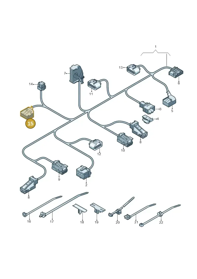 8E0972420B — Audi A4 2.0 (2015-2019) diagram 849972140, position 15