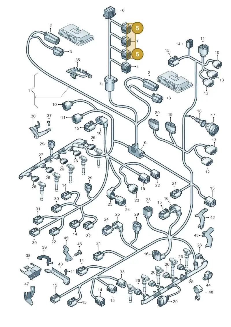 8E0972483A — Audi A8/S8/qu. lang    08> (2007-) diagram 291971710, position 5