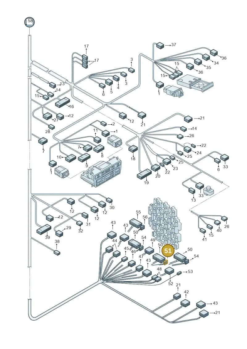 8E0972483D — Audi RS6 qu. (2003-2004) diagram 260971940, position 51