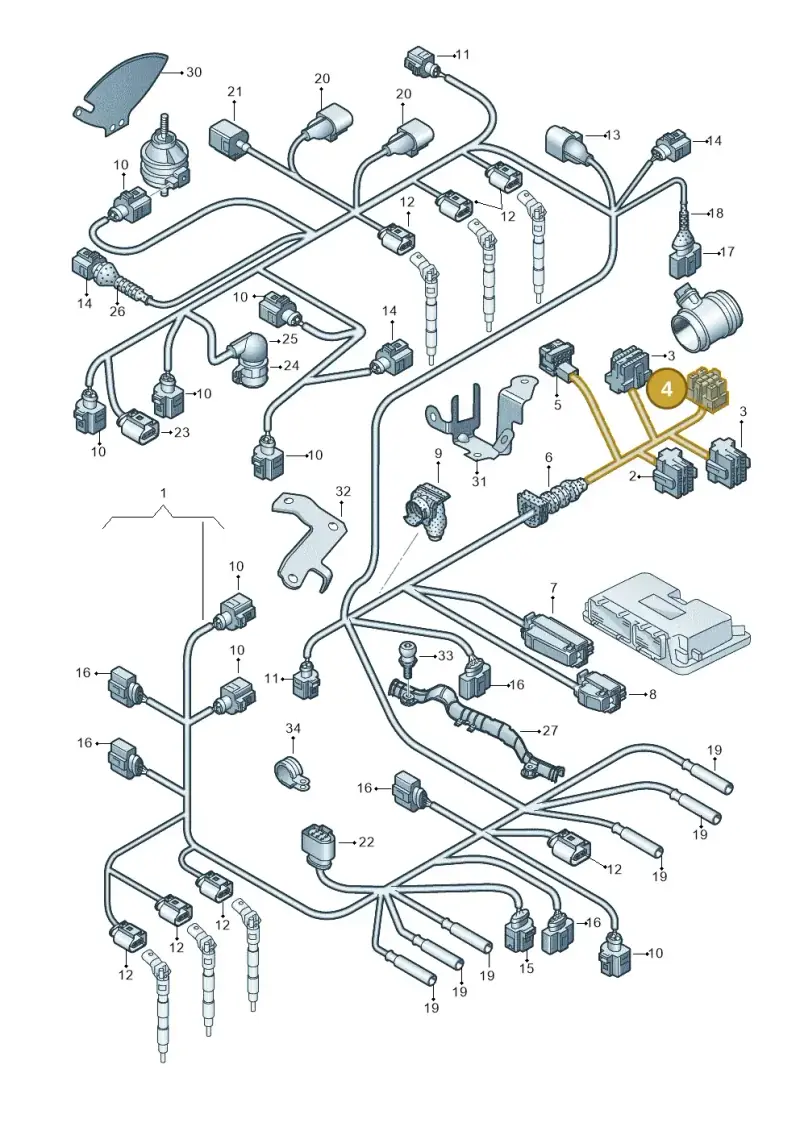 8E0972483D — Audi A8/S8/qu. lang    08> (2007-) diagram 291971350, position 4