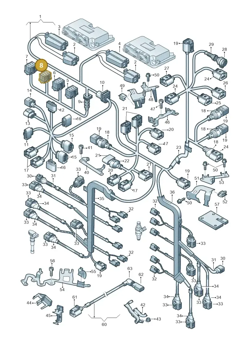 8E0972483D — Audi A8/S8/qu. lang    08> (2007-) diagram 291971650, position 8