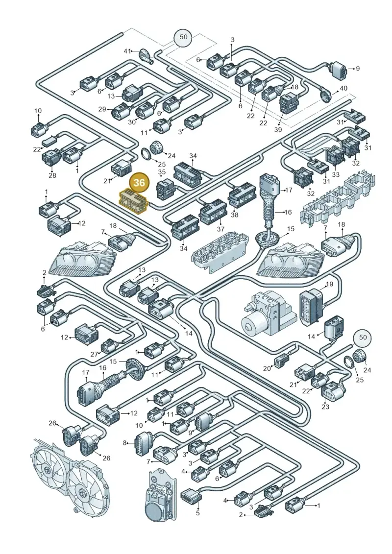 8E0972575 — Audi A8/S8/qu. lang    08> (2007-) diagram 291971810, position 36
