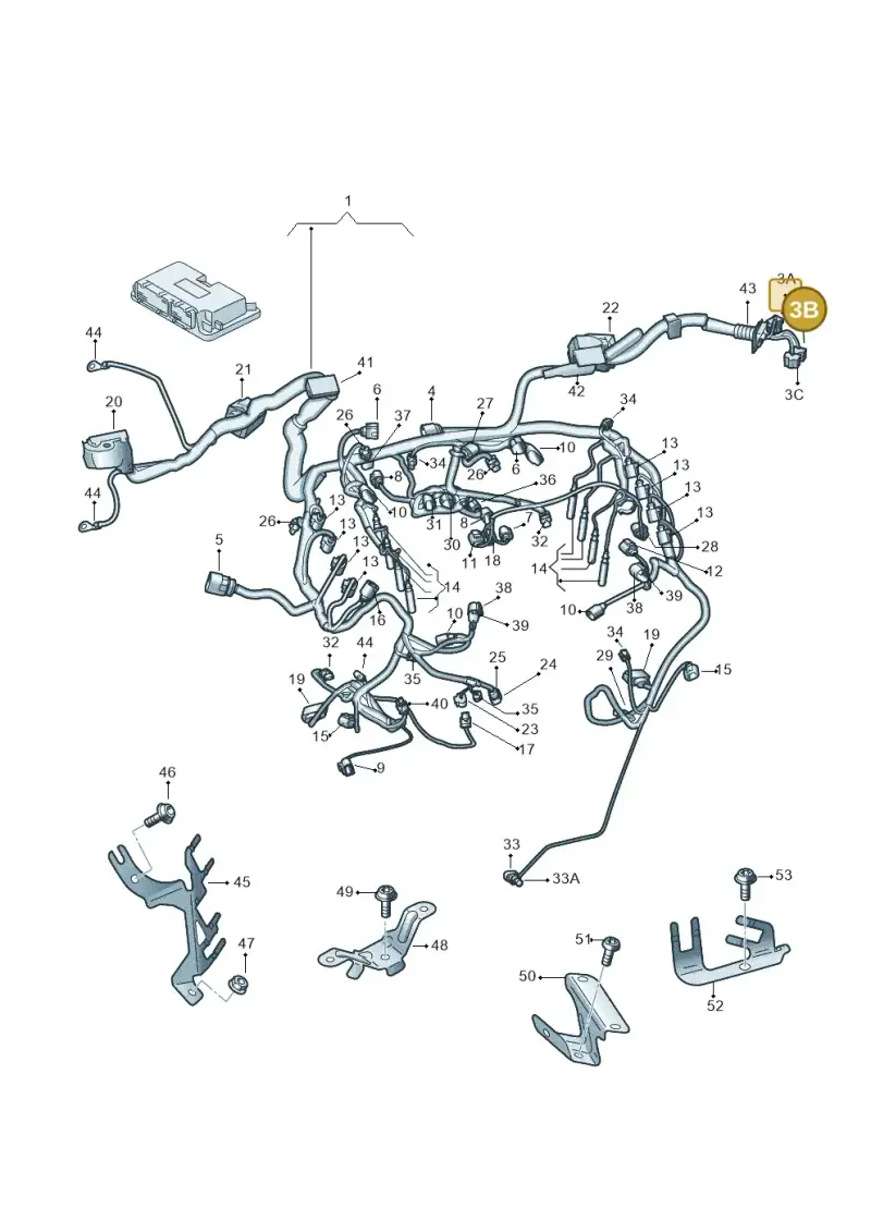 8E0972585 — Audi Q7 qu. 3.0 TDI (2009-2015) diagram 675971460, position 3B