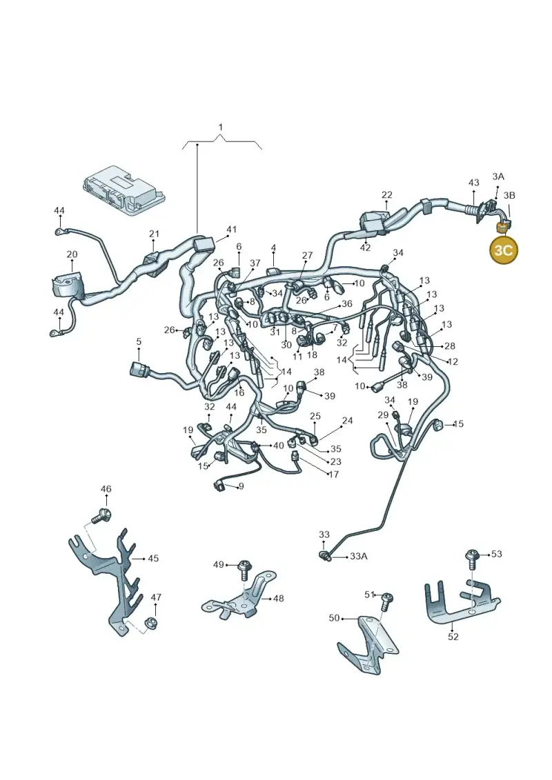 8E0972585A — Audi Q7 qu. 3.0 TDI (2009-2015) diagram 675971460, position 3C