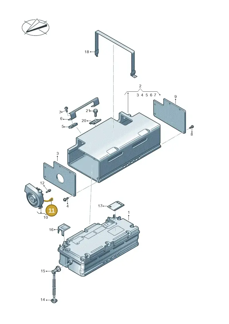 8E0972643 — Audi Q3 quattro (2018-2019) diagram 597915050, position 11