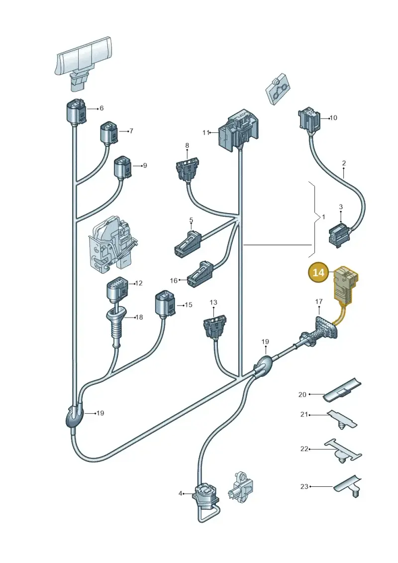 8E0972702 — Audi Q7 qu. 3.0 TDI (2009-2015) diagram 448972250, position 14