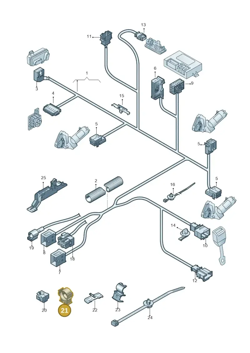 8E0972821A — Audi A6 2.7 TDI (2008-2011) diagram 448972120, position 21