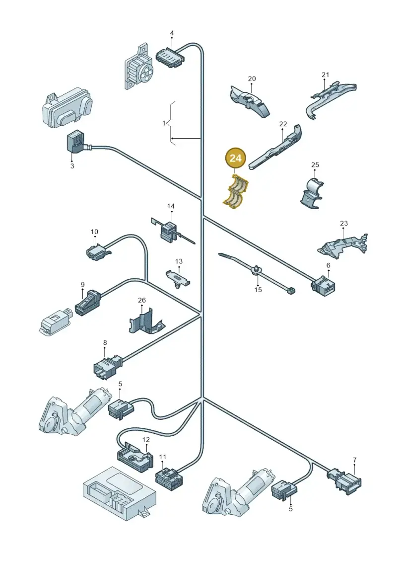 8E0972821A — Audi Q7 qu. 3.0 TDI (2009-2015) diagram 493972100, position 24