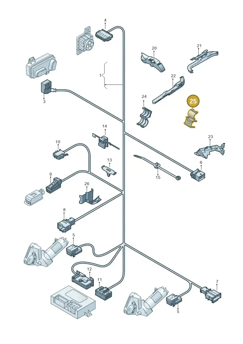 8E0972847B — Audi Q7 qu. 3.0 TDI (2009-2015) diagram 493972100, position 25
