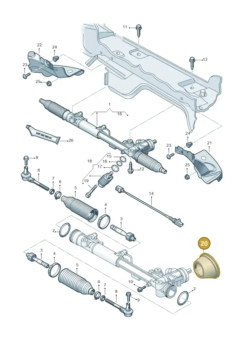 8E1422326D — Audi RS4 Cabrio qu.    08> (2007-) diagram 448422100, position 20