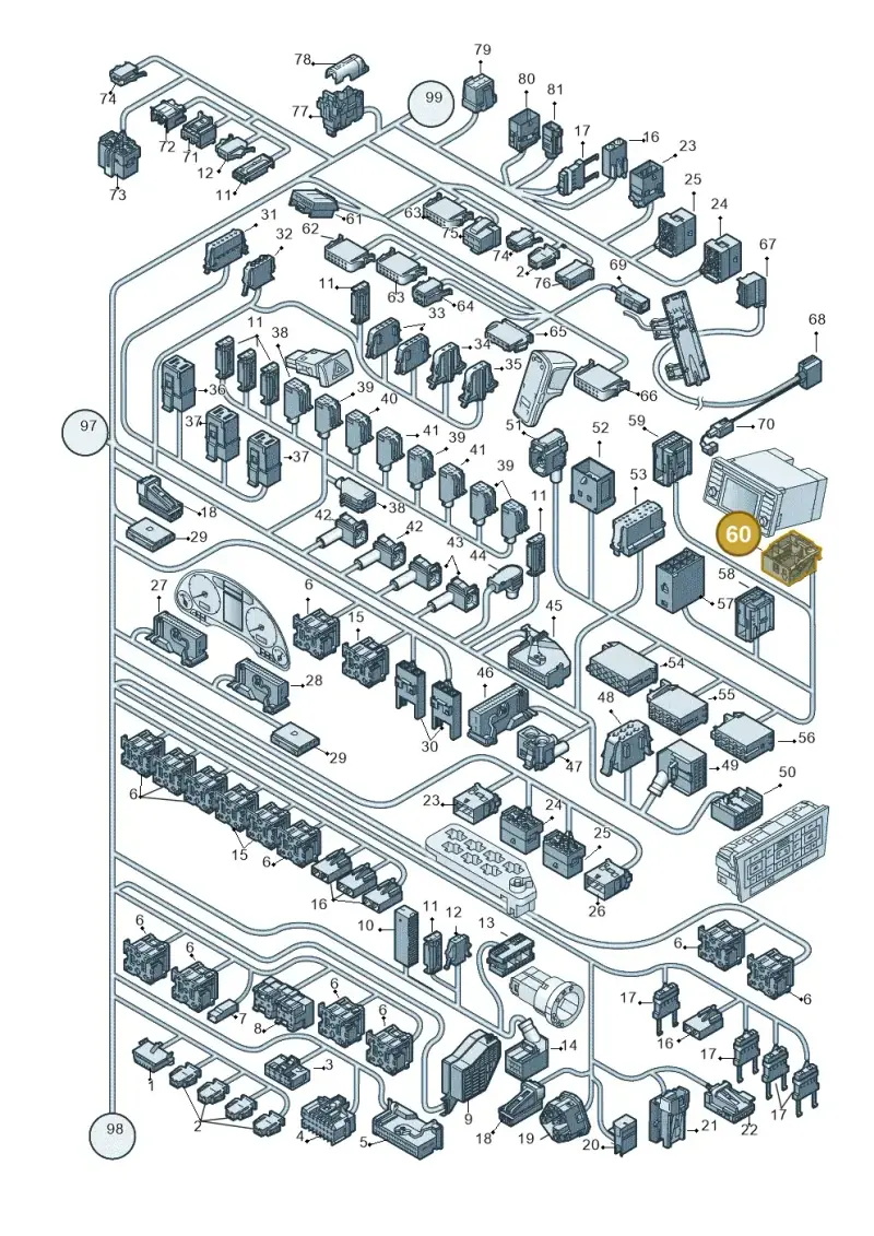 8E1971824C — Audi A4/AV./QU.    "CN"03>05 (2003-2005) diagram 249972820, position 60