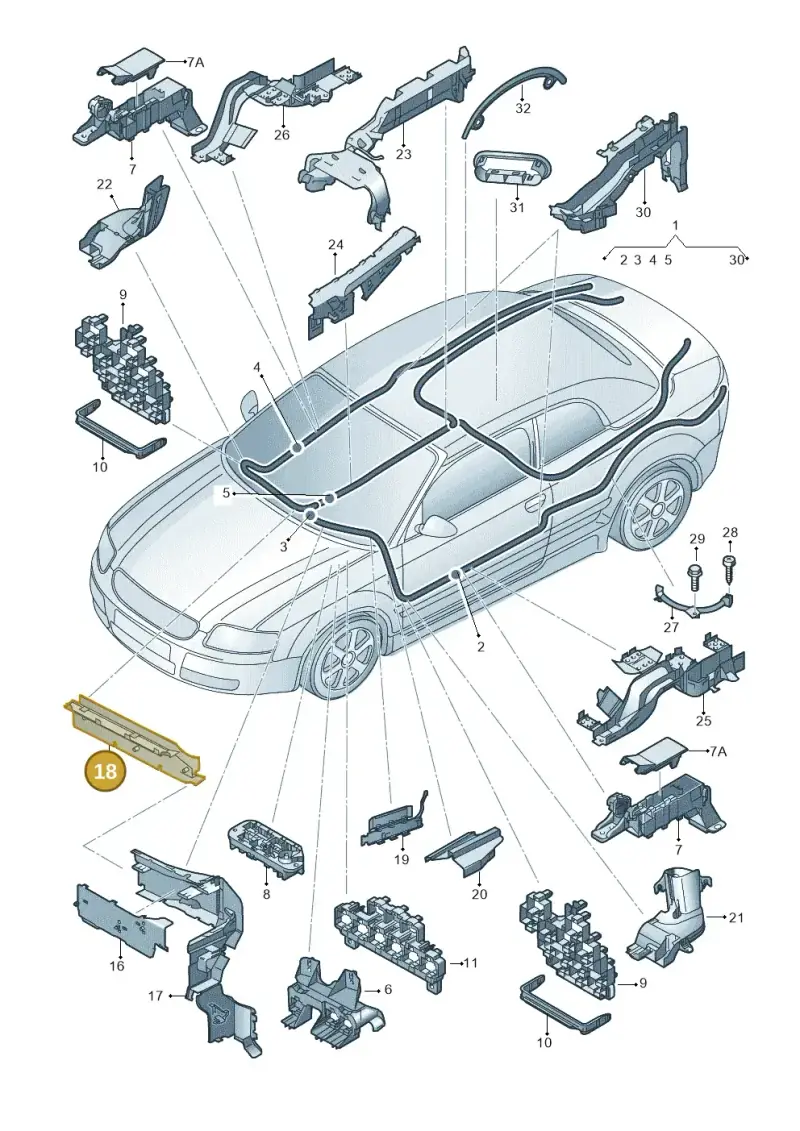 8E1971824D — Audi RS4 Cabrio qu.    08> (2007-) diagram 273972800, position 18