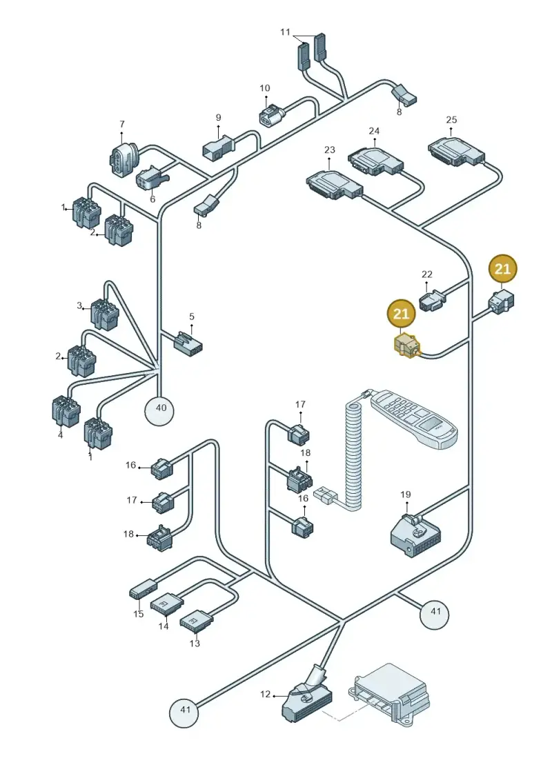 8E1972710B — Audi A3/S3/QUATTRO (2000-2003) diagram 209971840, position 21