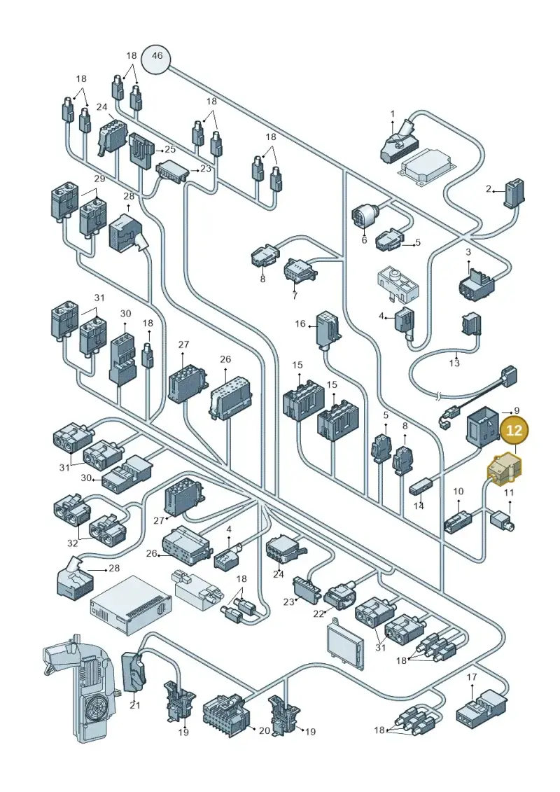 8E1972710B — Audi A4/S4/Av./qu. (2001-2004) diagram 249972840, position 12