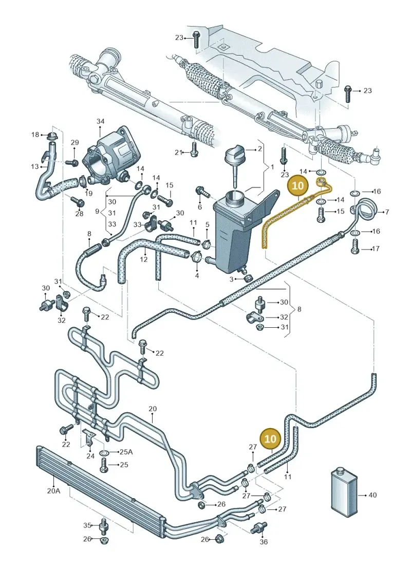 8E2422891AF — Audi A4/S4 Cabrio./qu. 07> (2006-) diagram 249422700, position 10
