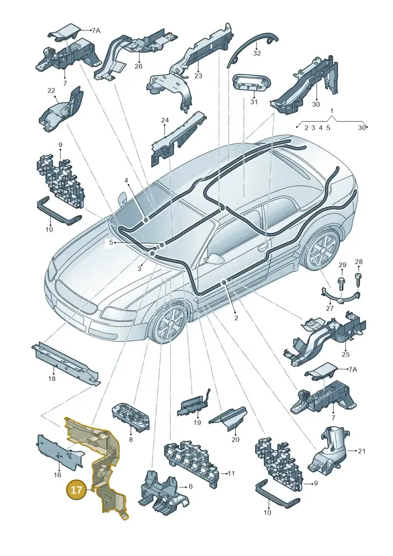 8E2971824 — Audi RS4 Cabrio qu.    08> (2007-) diagram 273972800, position 17