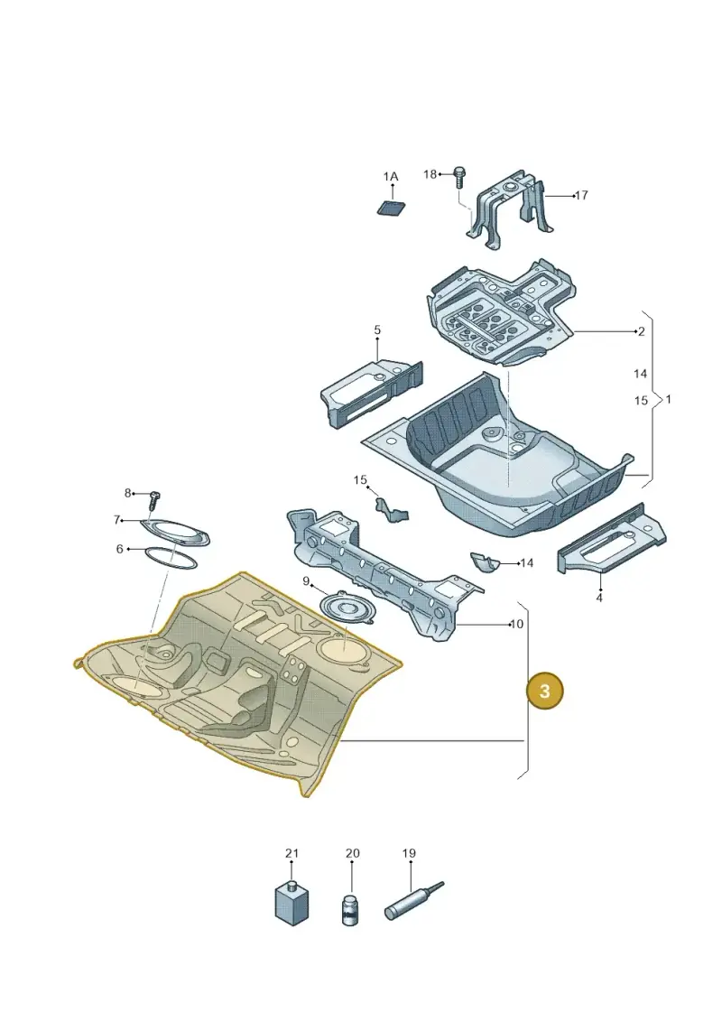 8F0802069 — Audi RS5 Cabrio (2012-2015) diagram 670803500, position 3