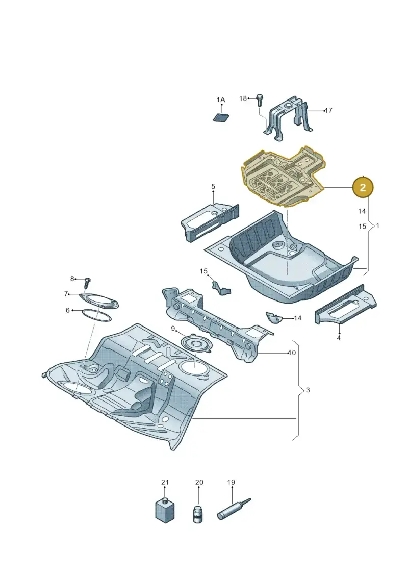 8F0804869B — Audi RS5 Cabrio (2012-2015) diagram 670803500, position 2