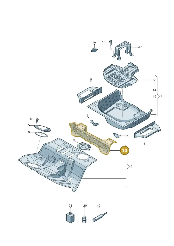 8F0814150 — Audi RS5 Cabrio (2012-2015) diagram 670803500, position 10