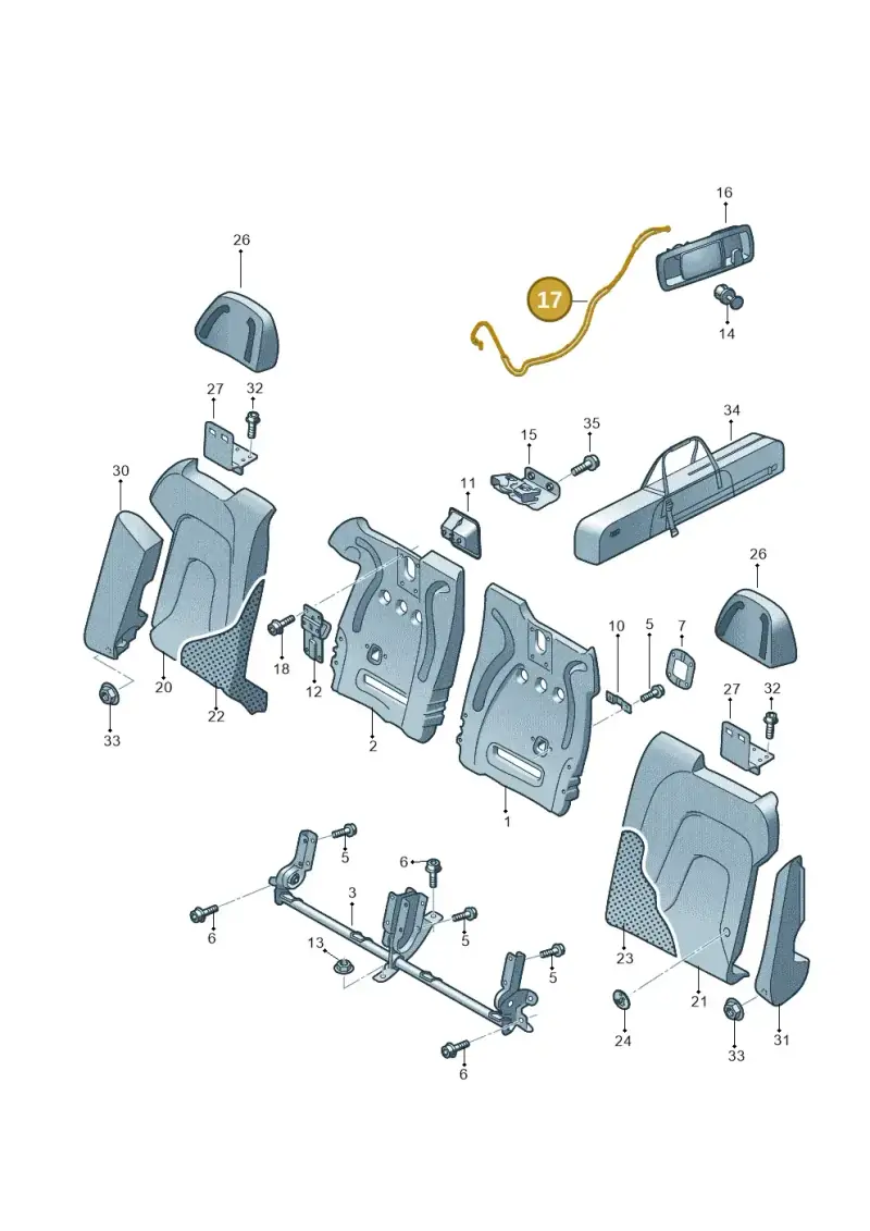 8F0885344 — Audi RS5 Cabrio (2012-2015) diagram 670885700, position 17