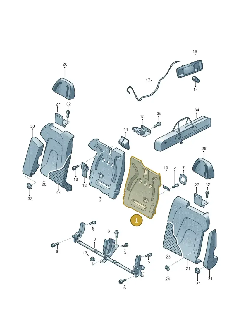 8F0885503A — Audi RS5 Cabrio (2012-2015) diagram 670885700, position 1