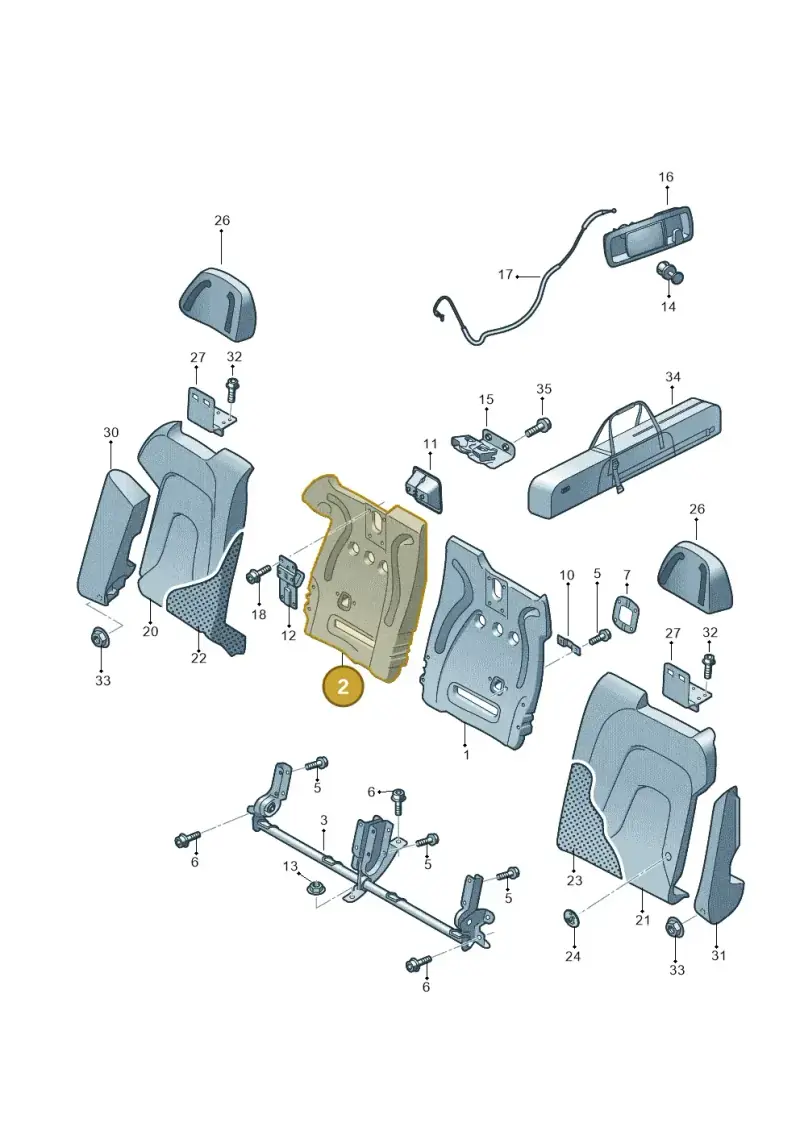 8F0885504A — Audi RS5 Cabrio (2012-2015) diagram 670885700, position 2