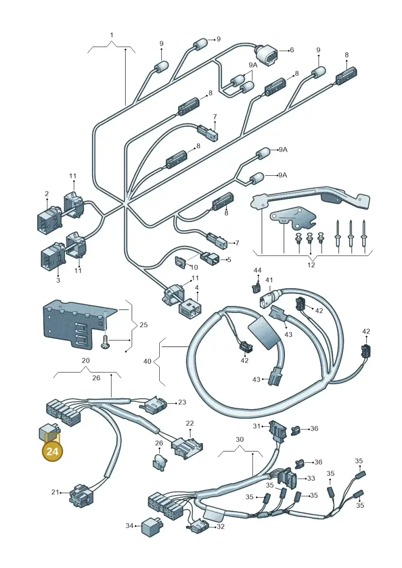 8F0898671 — Audi R8 qu. 5.2 (2012-2015) diagram 618972700, position 24