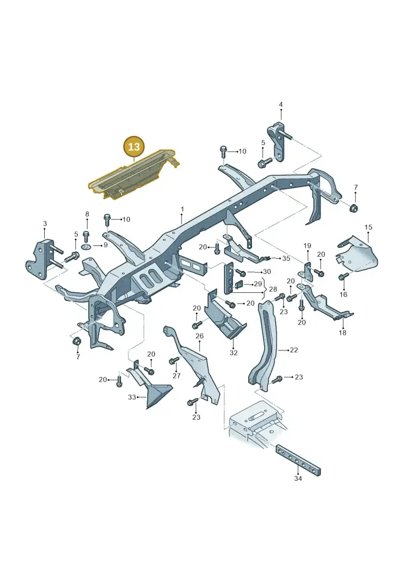 8H1858431 — Audi RS4 Cabrio qu.    08> (2007-) diagram 273857000, position 13